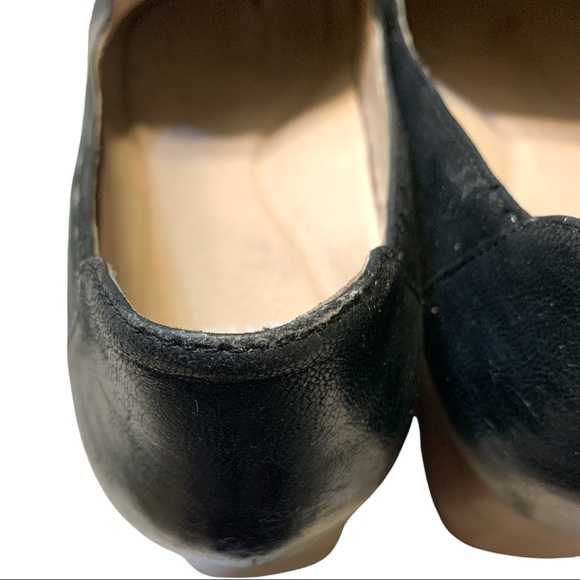 Dansko Preston Pump Wooden Black Leather Loafer Stacked Closed Toe Block Heel - Picture 3 of 12